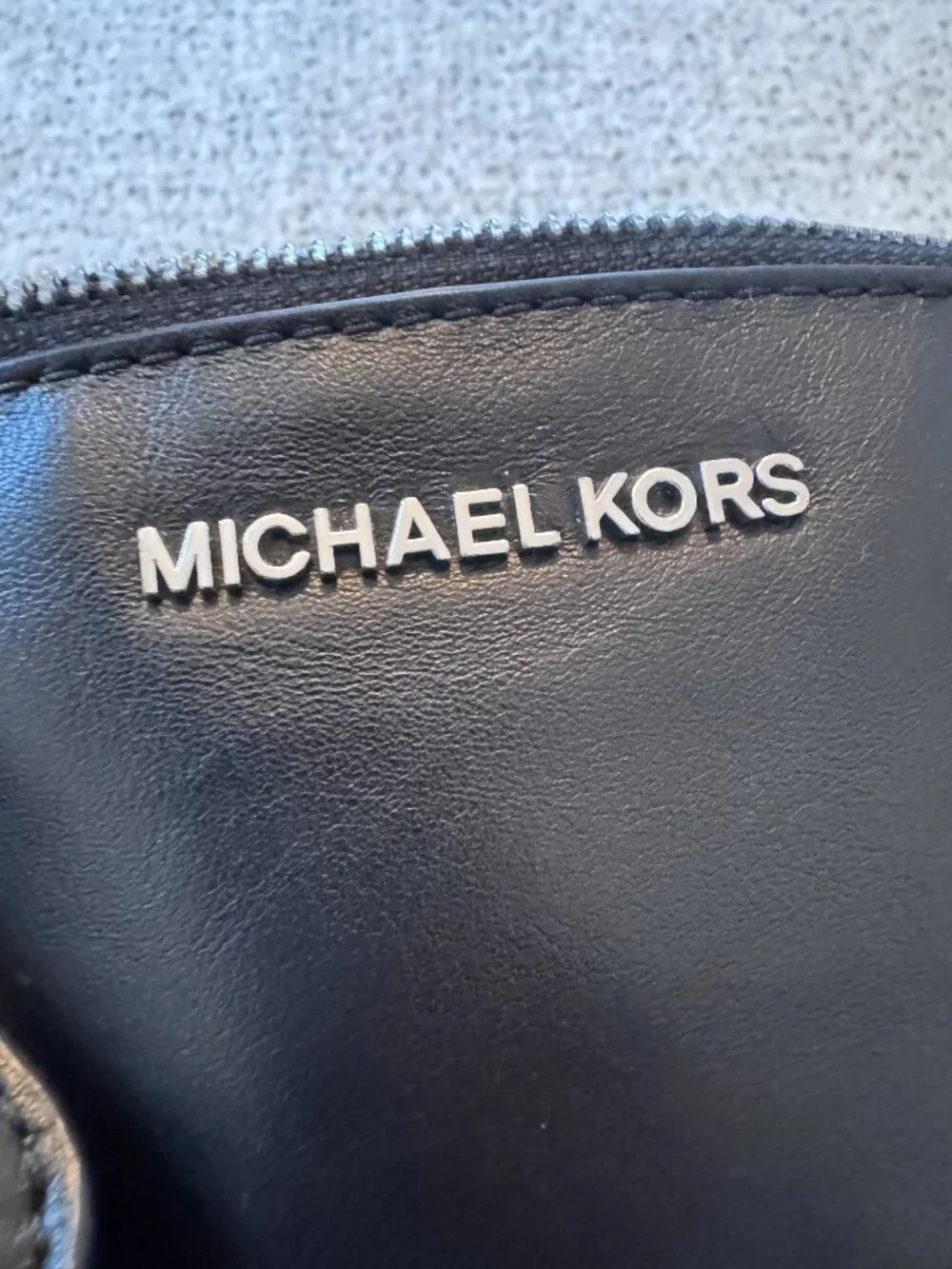 Michael Kors Sadie Metallic Leather Satchel (Used)